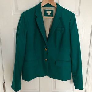 Beautiful teal J.Crew schoolboy blazer